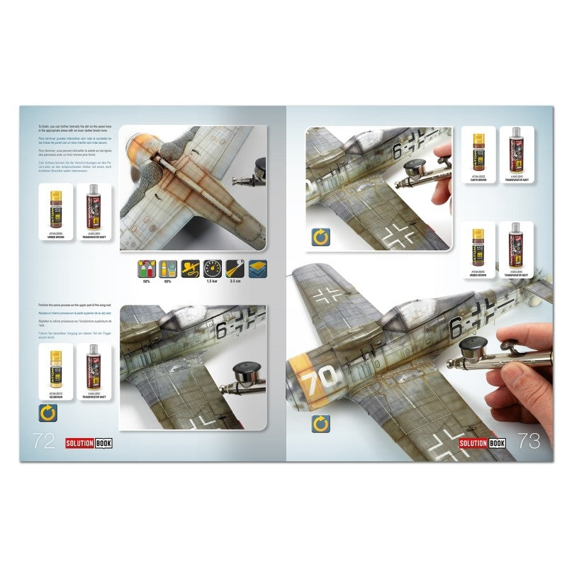 AMMO by Mig Jimenez 6535 SOLUTION BOOK 32 - BLACK EDITION: How to Paint Late WWII Luftwaffe Aircraft (Multilingual)