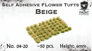 Peinture Forge PFFL2604 Fleurs beiges 6 mm