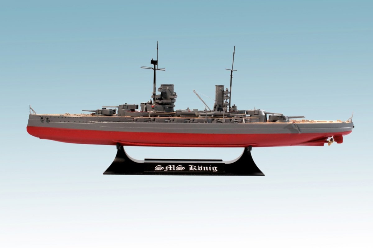 ICM S014 WWI German Battleship König (Full Hull OR Waterline) 1/700 – obrázek 2