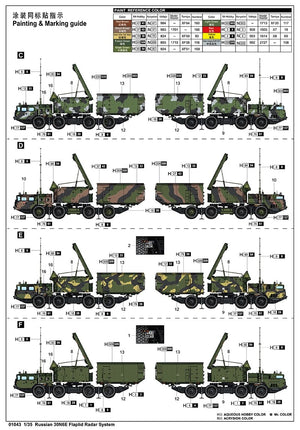 Trumpeter 01043 Russian 30N6E Flaplid Radar System 1/35 – imagen 2