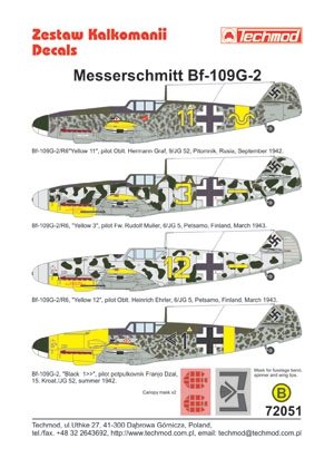 Techmod 72051 - Messerschmitt Bf 109G-2 1/72 – zdjęcie 2
