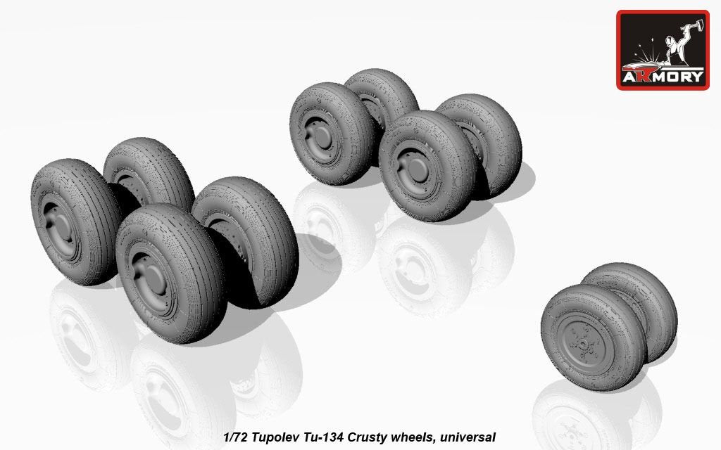 Armory Models AW72042 Tupolev Tu-134 Crusty wheels 1/72 – image 3
