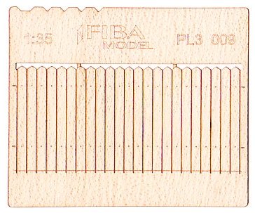 Model scene PL3-009 Wooden fence type 9 Wooden fence 1/35