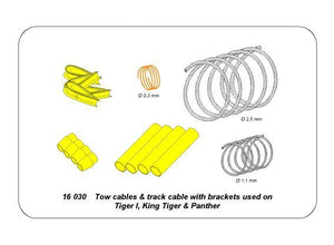 Aber 16030 Tow cables and track cables with brackets used on Tiger I, King Tiger and Panther (1/16) – imagen 6