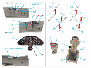 Quinta Studio QD48453 MiG-17F 3D-Printed colored Interior on decal paper (AMMO/Kinetic) 1/48 – immagine 2