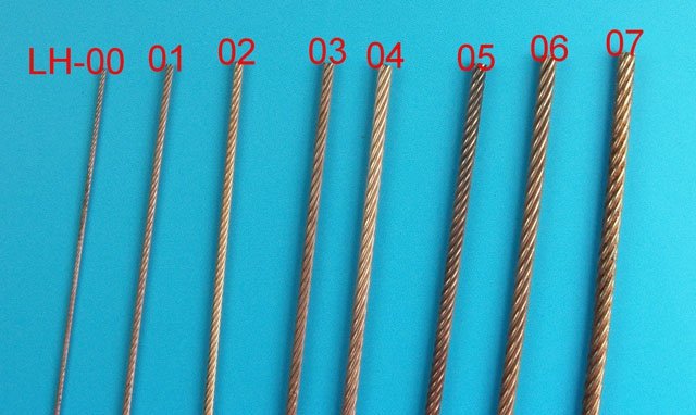 Eureka XXL LH-Z LH-Z Metal Wire Ropes Set 8×500mm (LH-00 to LH-07), rope set 8pcs x 50cm