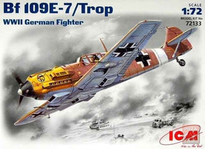 ICM 72133 Bf 109E-7/Trop WWII German Fighter 1/72