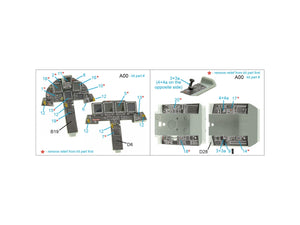 Quinta Studio QDS-48433 F-15I 3D-Printed &amp;amp; colored Interior on decal paper (Academy) (Small version) 1/48 – image 2