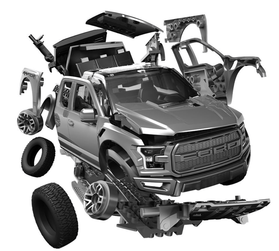 Airfix 6053 QUICKBUILD Ford F-150 Raptor - Gray – Bild 8