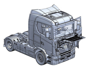 Italeri 3971 Scania S770 4x2 Normal Roof &amp;quot;Grey Cab&amp;quot; 1/24 – Bild 3