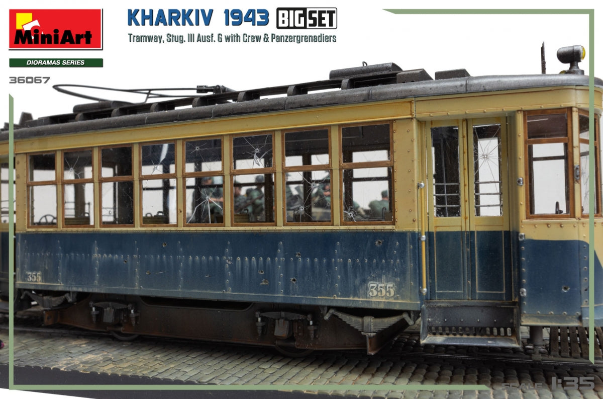 Miniart 36067 Kharkiv 1943: Tram &amp;amp; Stug. III Ausf. G w/Crew. BIG SET 1/35 – image 8