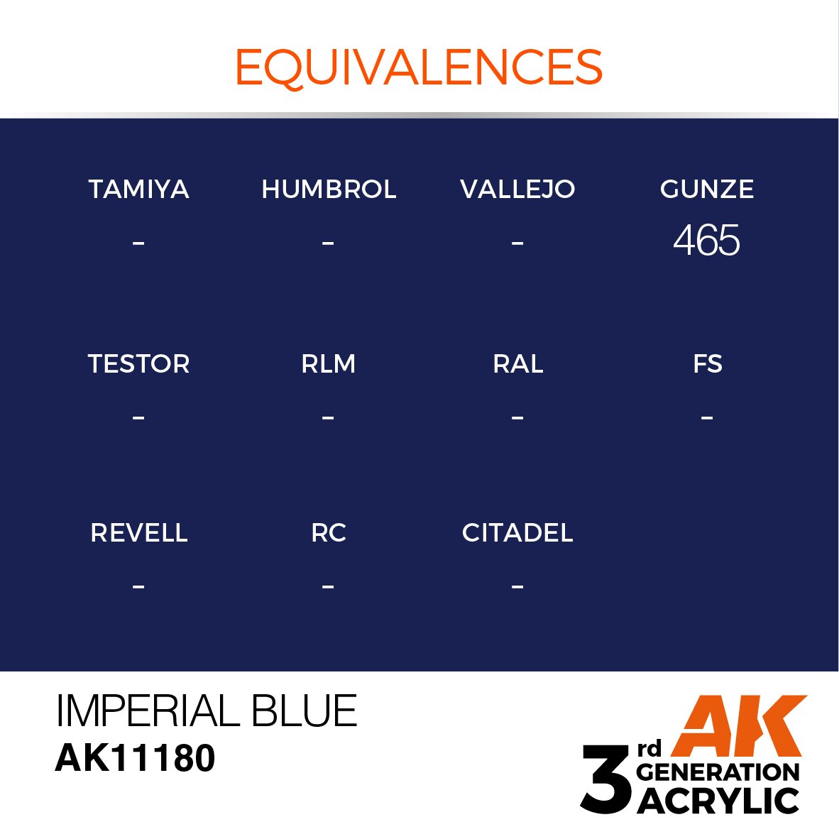 AK Interactive AK11180 IMPERIAL BLUE – STANDARD 17ml – Bild 3