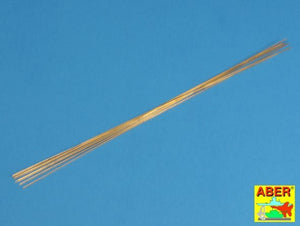 Aber BR06 Brass round rods 0.60 mm length 250 mm x 8 pcs. – obrázek 3