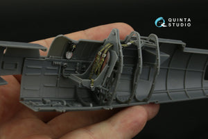 Quinta Studio QD32192 Spitfire Mk.1 (Mid) 3D-Printed &amp;amp; colored Interior on decal paper (Kotare) 1/32 – Bild 7