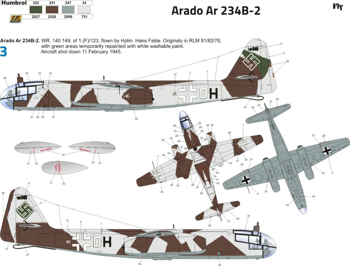 Fly 32026 Arado Ar 234 B-2N/S2 1/32 – image 9
