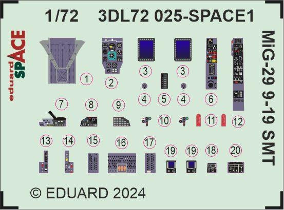 Eduard 3DL72025 MiG-29 9-19 SMT SPACE GREAT WALL HOBBY 1/72 – Bild 4