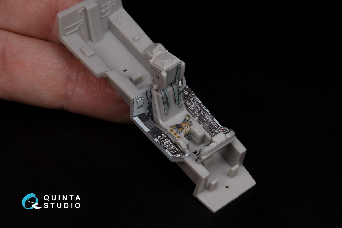 Quinta Studio QD48283 F/A-18A / C early 3D-Printed &amp;amp; colored Interior on decal paper (Hasegawa) 1/48 – obrázek 9