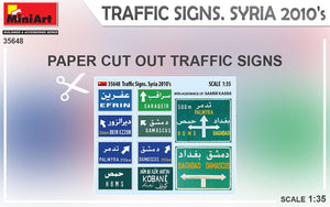 Miniart 35648 TRAFFIC SIGNS. SYRIA 2010&amp;#39;s 1/35 – obrázek 4