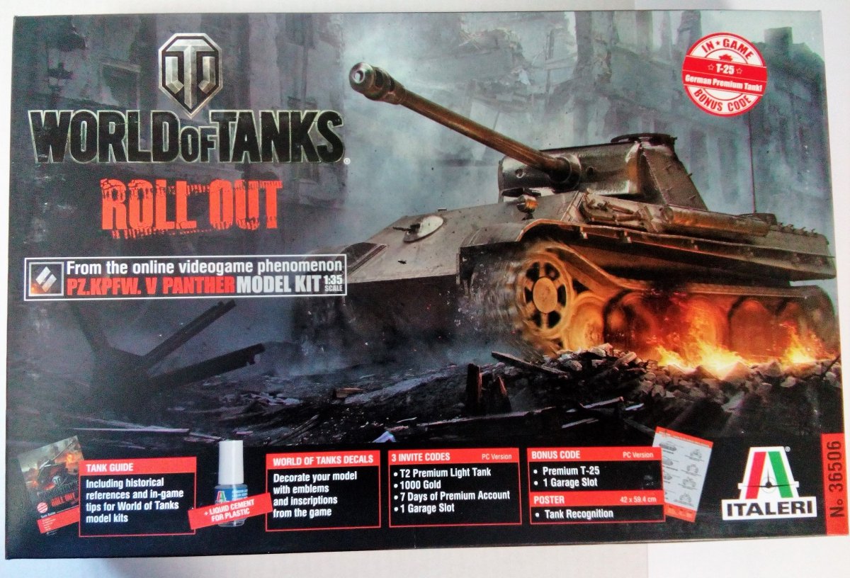Italeri 36506 World of Tanks -Pz. Kpfw. V Panther – Bild 2
