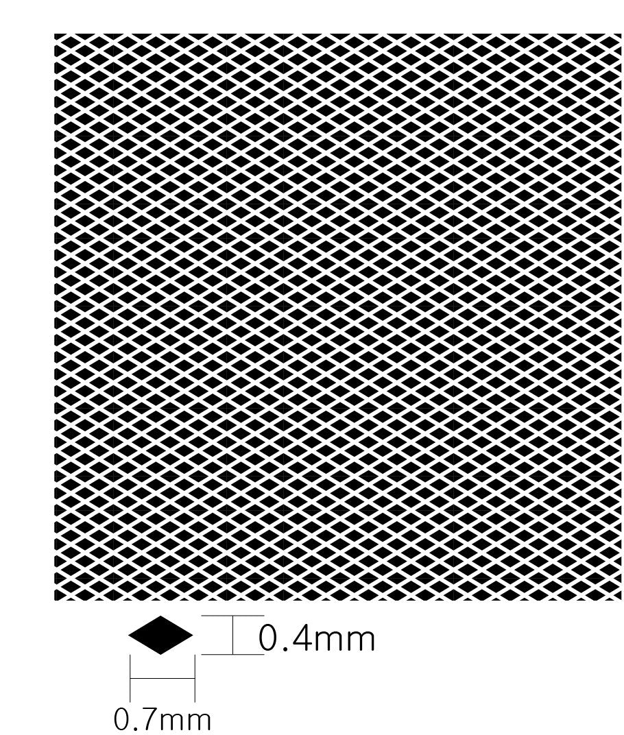 KA Models KA-00004 DIAMOND PATTERN MESH B 0.4mm X 0.7mm – imagen 4