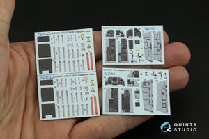 Quinta Studio QD48221 F-16B 3D-Printed &amp;amp; colored Interior on decal paper (Hasegawa) 1/48 – immagine 6