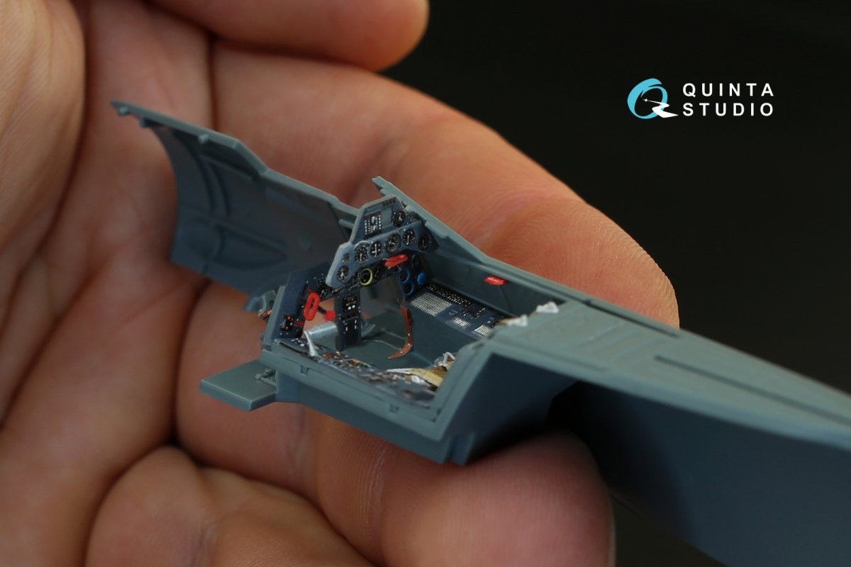 Quinta Studio QD48080 FW 190A-4 3D-Printed &amp;amp; colored Interior on decal paper (for Eduard kit) 1/48 – obrázek 6