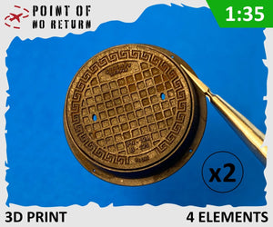 Point of no Return 3523036 Cast iron sewer manhole 1/35