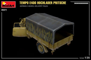 MiniArt 35371 Tempo E400 Hochlader Pritsche German 3-wheel delivery truck 1/35 – immagine 4