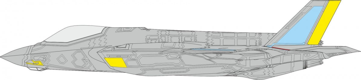 Panneaux RAM Eduard CX655 F-35A (version Tamiya 1/72, fin de production)