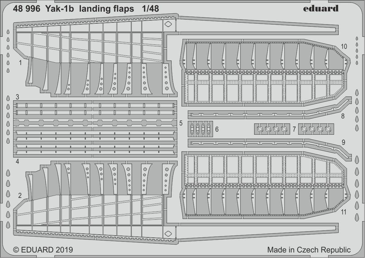 Eduard 48996 Yak-1b landing flaps ZVEZDA 1/48