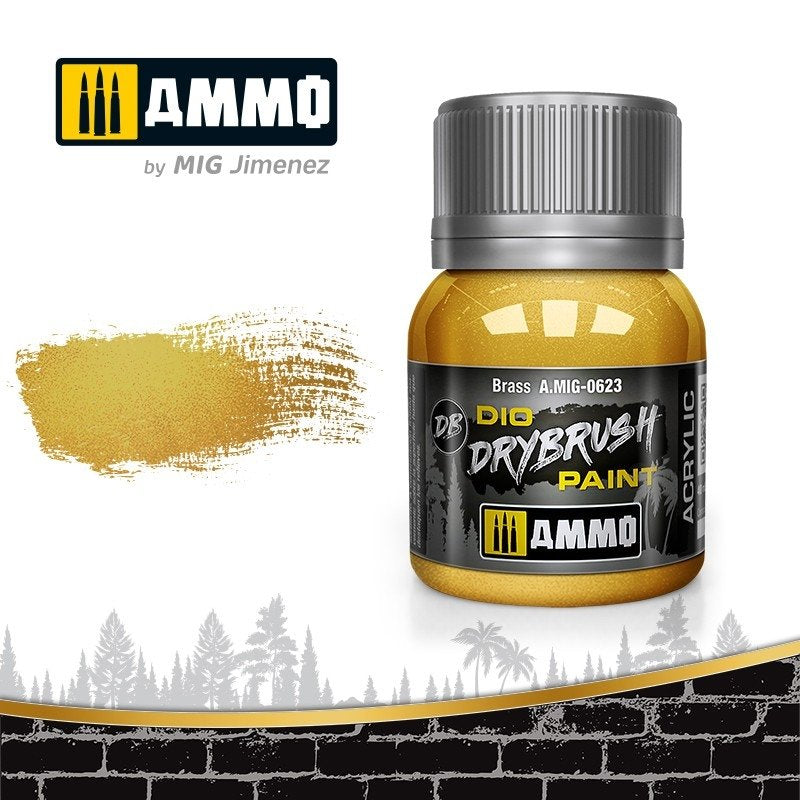 Ammo of Mig 0623 DRYBRUSH Brass 40ml