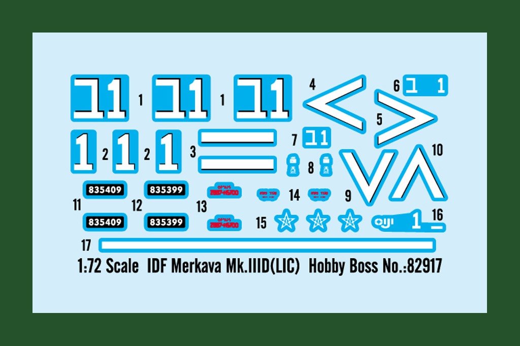 Hobby Boss 82917 IDF Merkava Mk.IIID (LIC) 1/72 – Bild 2