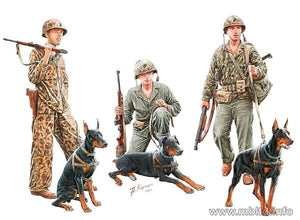 Master Box 35155 Dogs in service in the US Marine Corps WW II era 1/35