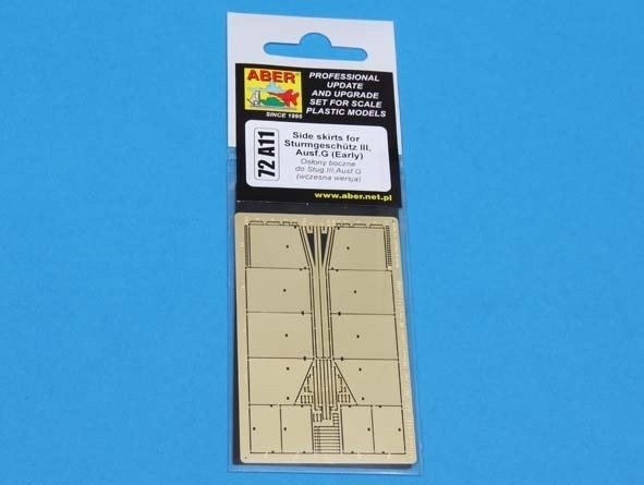 Aber 72A11 Side skirts for Sturmgeschutz III (Early model) 1/72 – obrázek 7