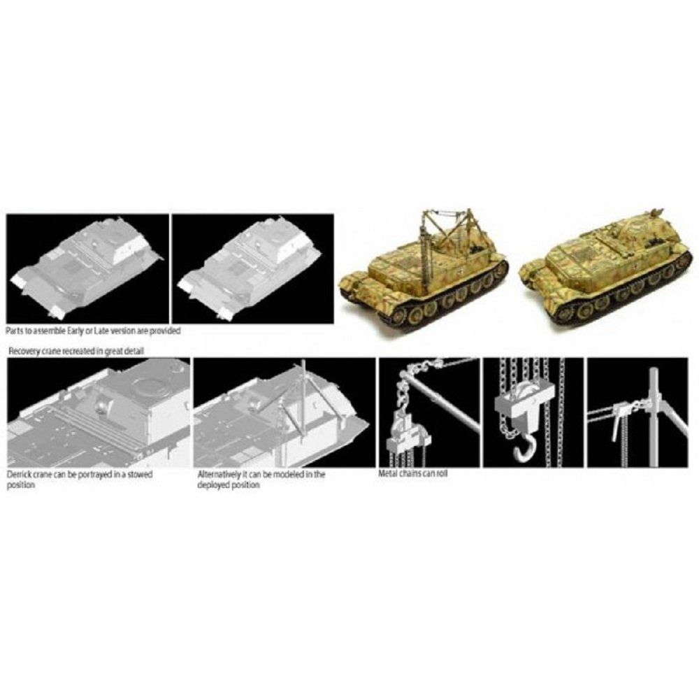 Dragon 6226 Bergepanzer Tiger (P) 1/35 – imagen 2