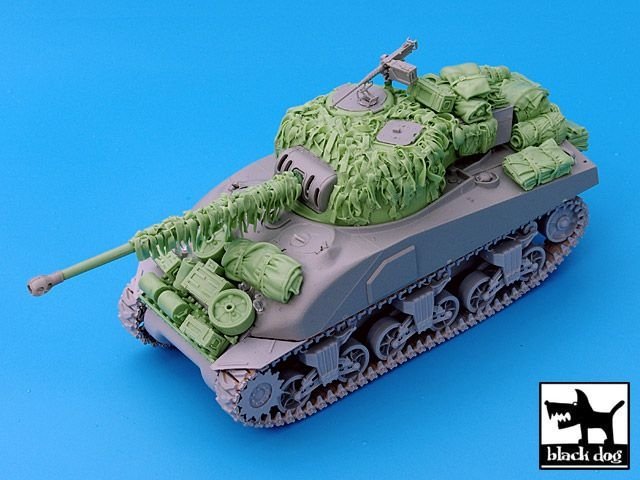Black Dog T35028 British Sherman Firefly hessian tape camo net 1/35 – Bild 5