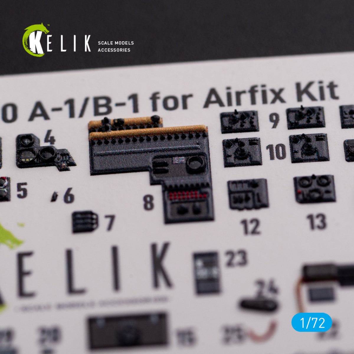 Décalcomanies 3D intérieures KELIK K72069 pour maquette Airfix au 1/72 du Messerschmitt Me410A-1 – image 3