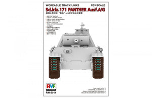 Rye Field Model 5014 Workable Track Links for Panther Ausf. A/G 1/35