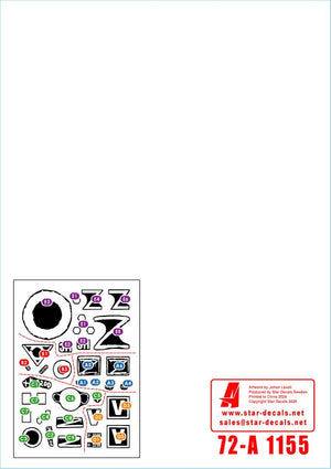 Star Decals 72-A1155 War in Ukraine # 16. Russian TOS-1A rocket artillery in 2022-23 1/72 – image 2