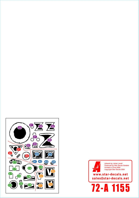 Star Decals 72-A1155 War in Ukraine # 16. Russian TOS-1A rocket artillery in 2022-23 1/72 – image 2