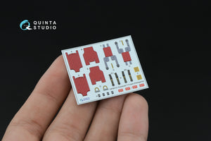 Quinta Studio QD+48349 Kawasaki T-4 3D-Printed &amp;amp; colored Interior on decal paper (Hasegawa) (with 3D-printed resin parts) 1/48 – image 12