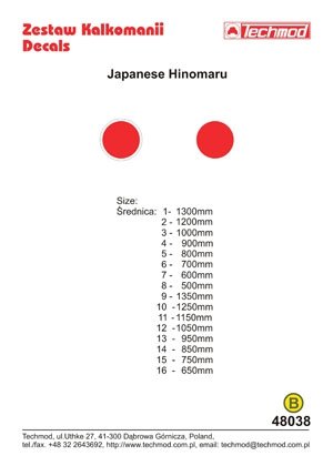 Techmod 48038 - Japanese Hinomarus 1/48 – immagine 2