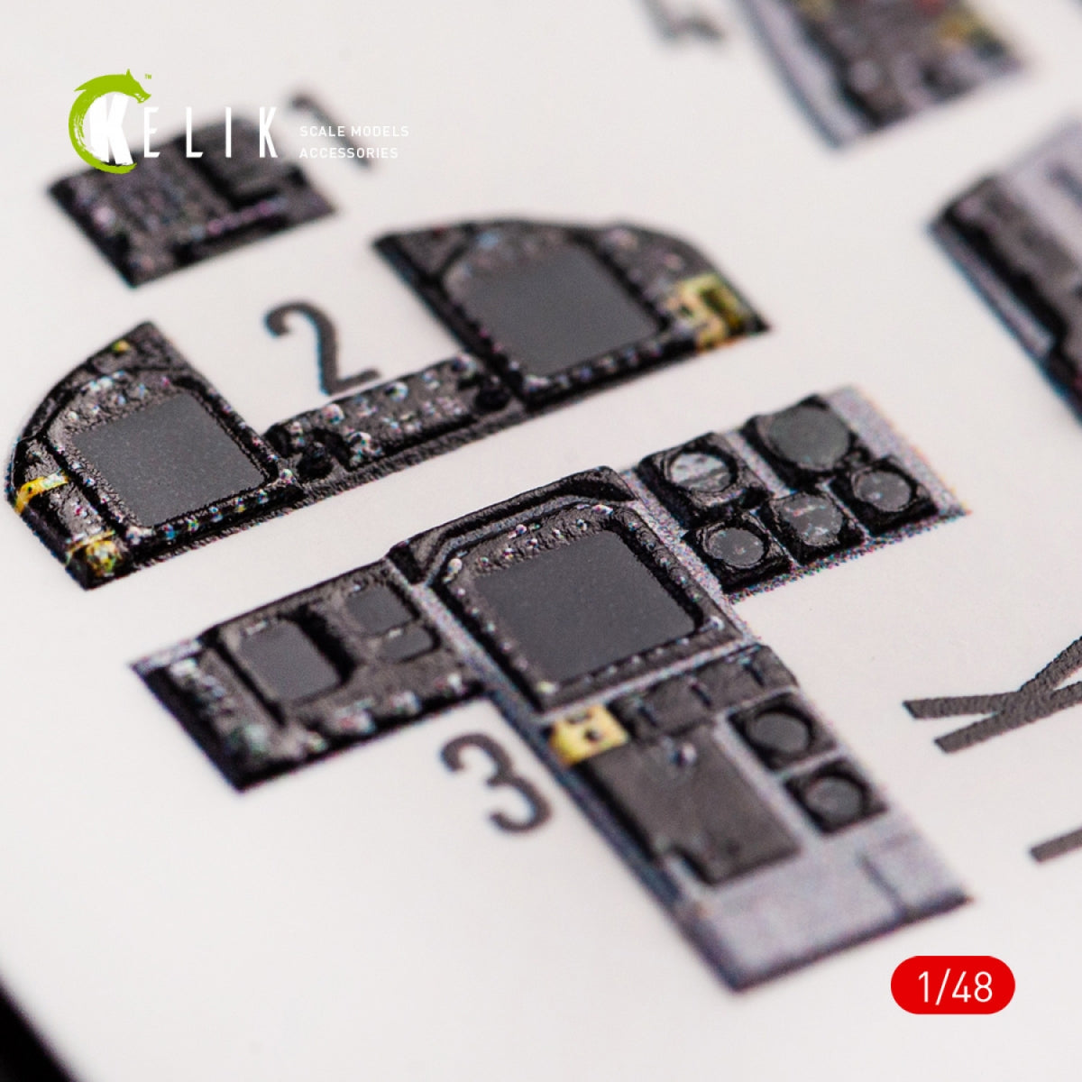 KELIK K48065 F-18C HORNET INTERIOR 3D DECALS FOR HASEGAWA KIT 1/48 – image 7