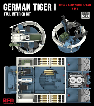 Rye Field Model 5141 Tiger I Full interior kit: Initial/ Early/ Mid/ Late 1/35 – zdjęcie 2
