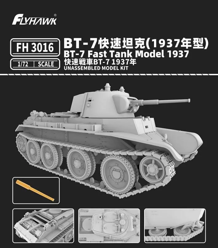 Flyhawk FH3016 BT-7 Fast Tank Model 1937 1/72 – obrázek 2