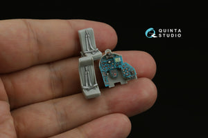 Quinta Studio QD+72184 Mi-24V 3D-Printed &amp;amp; colored Interior on decal paper (Hobby Boss/ARK Models) (with 3D-printed resin parts) 1/72 – immagine 10