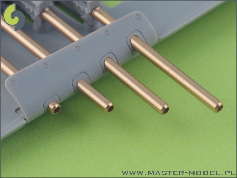 Master AM-32-004 P-47 Thunderbolt .50 Browning M2 barrels (8pcs) 1/32 – obrázek 2