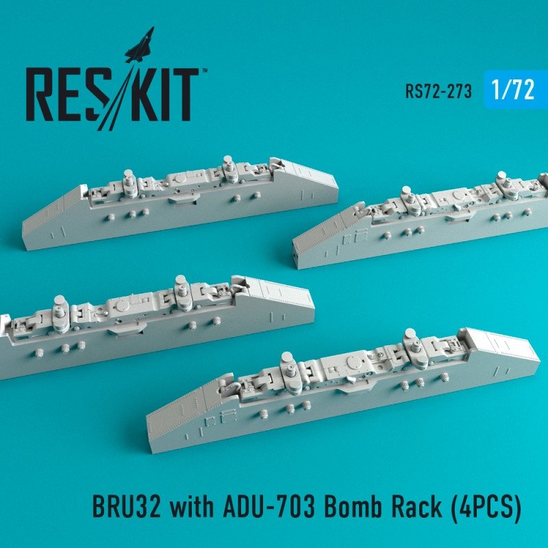 RESKIT RS72-0273 BRU32 with ADU-703 Bomb Rack (4PCS) 1/72