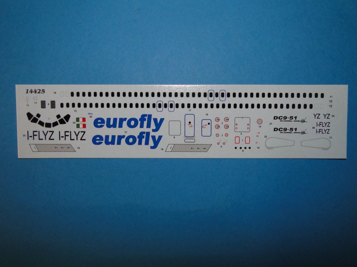 Fly 14425 DC 9-51 eurofly 1/144 – immagine 6