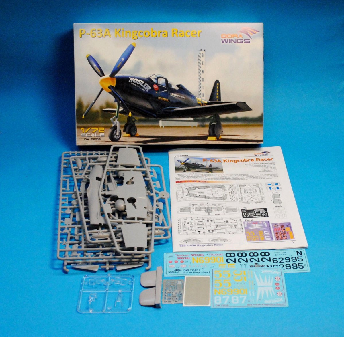 Dora Wings 72010 P-63A Kingcobra Racer 1/72 – obrázek 3